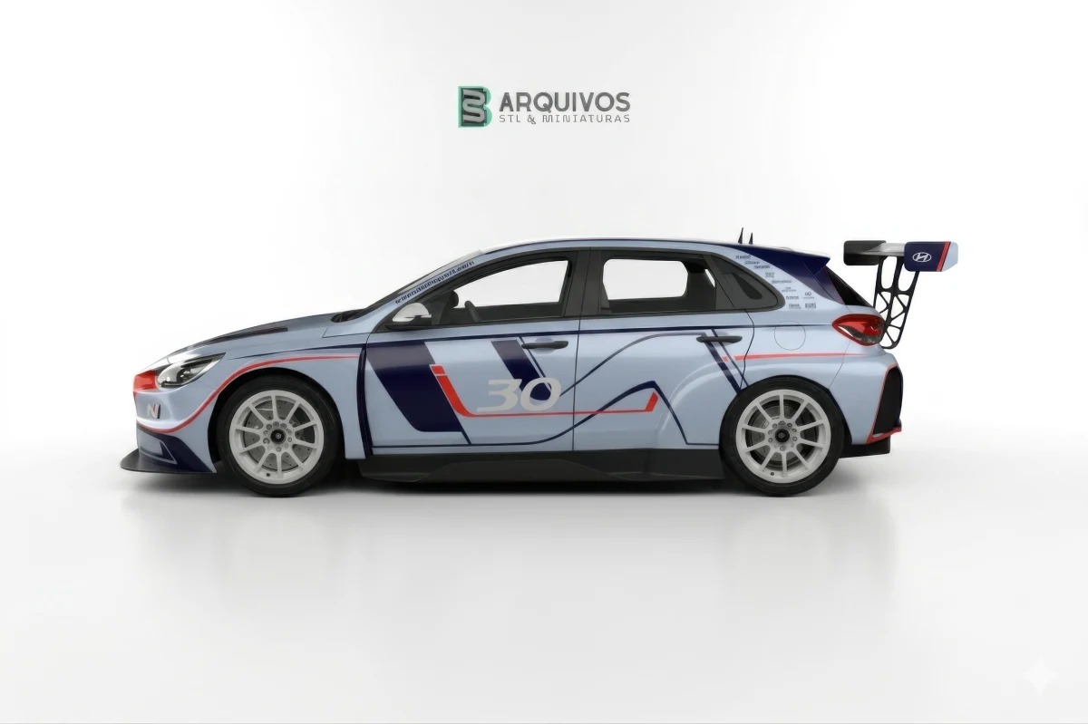 Modelo 3D STL - Hyundai i30 N TCR hatchback 2020 — foto 3